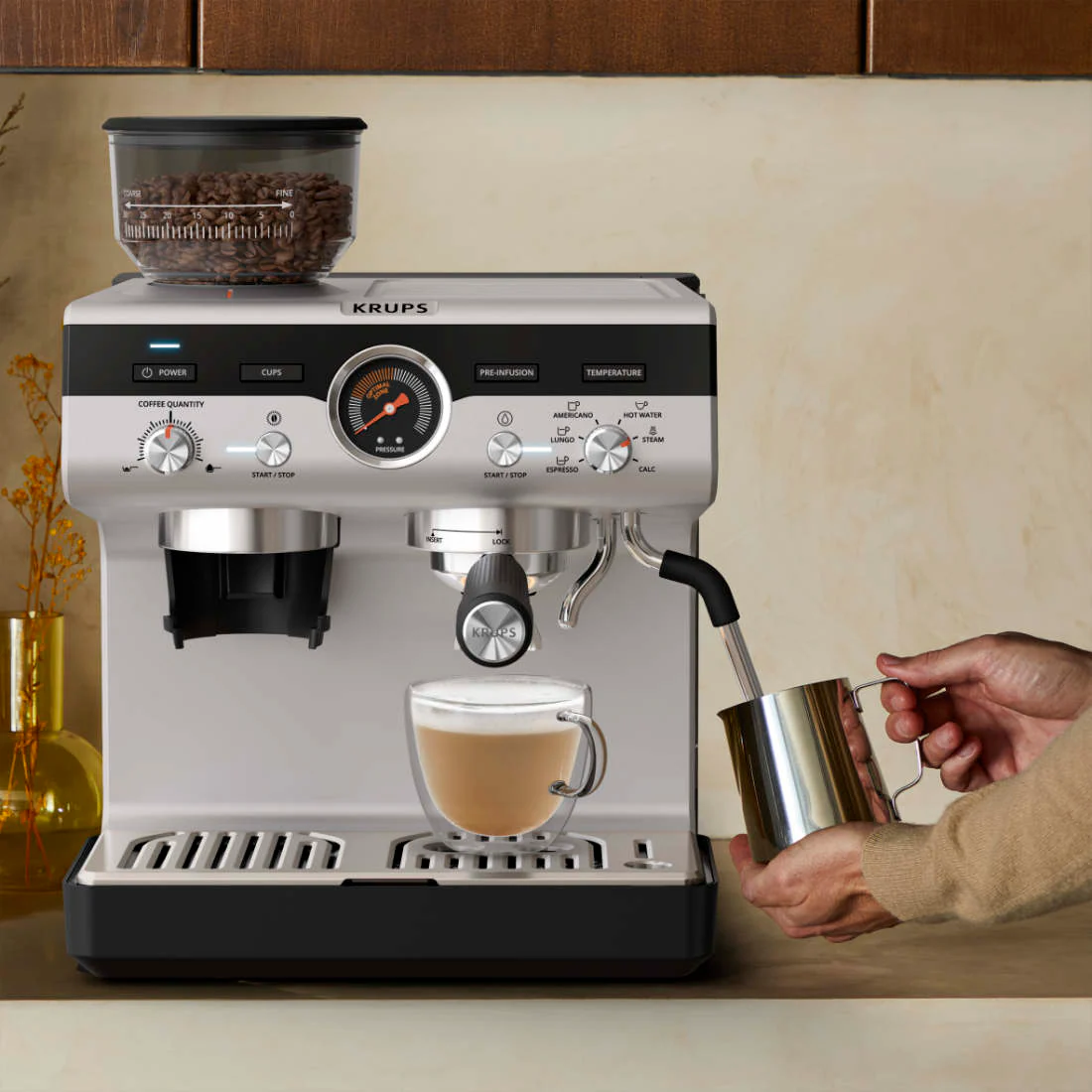 Cafetera Profesional Espresso & Capuccino Precision Krups - Image 7