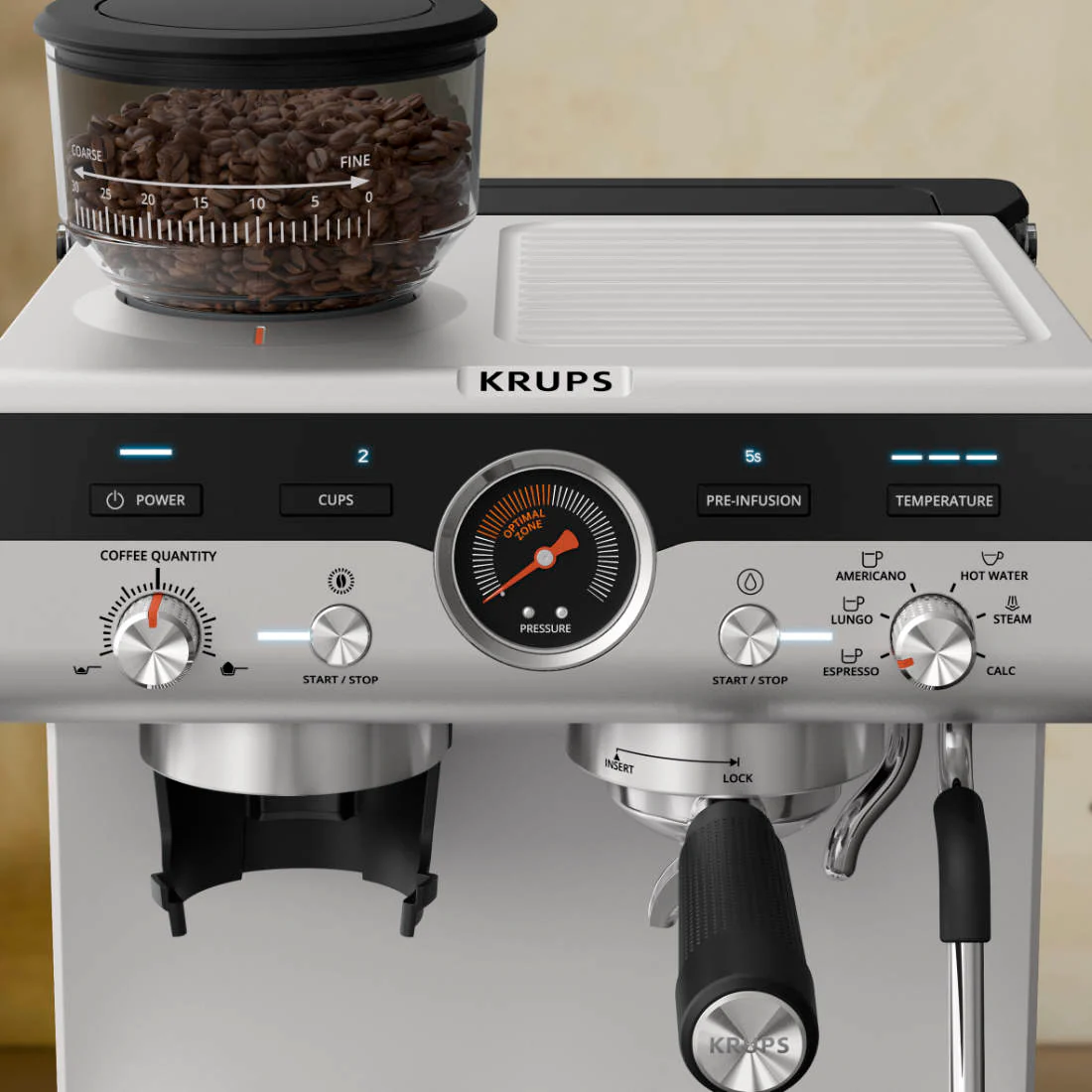 Cafetera Profesional Espresso & Capuccino Precision Krups - Image 8