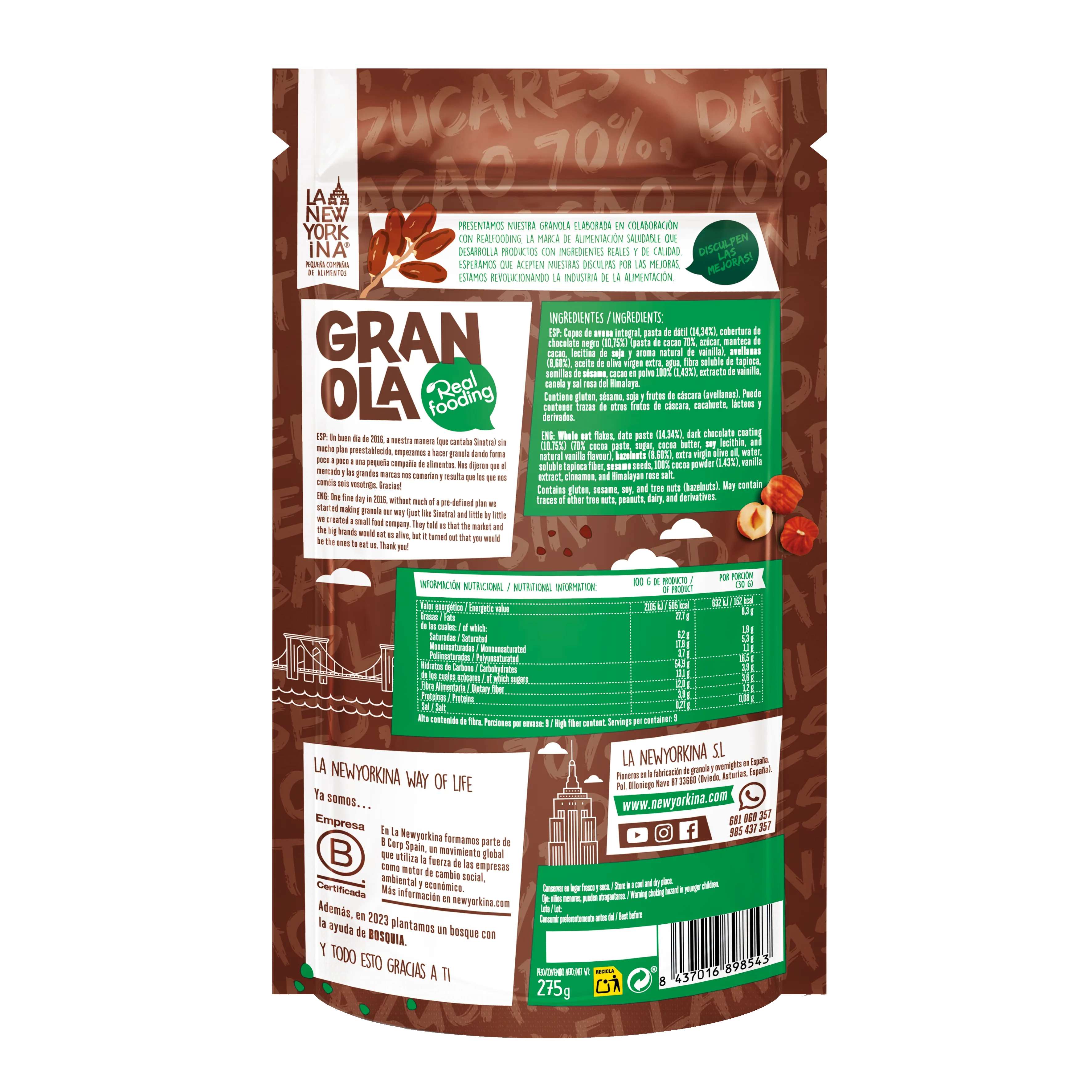 Granola Con Cacao 70% y Avellanas - Image 6